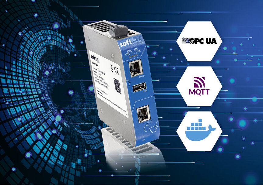 Softing Industrial introduced edgeGate - a hardware gateway for industrial edge and cloud applications 