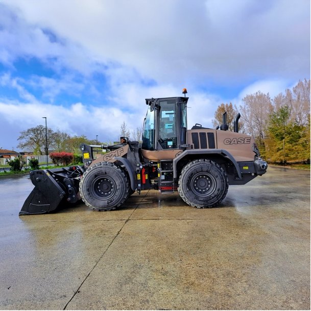 CASE Construction Equipment will present a special wheel loader for the army at the international Eurosatory exhibition to be held in June in France