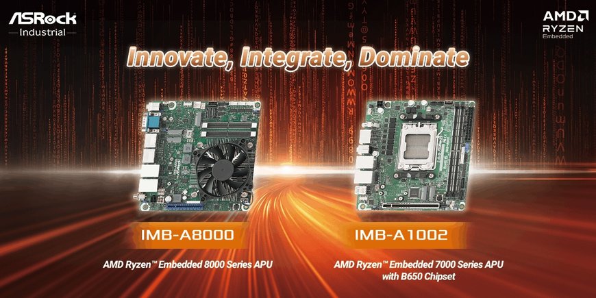 Industrial Motherboards with AMD Ryzen™ Embedded 8000/7000 Processors to Power Advanced Edge AI Applications 