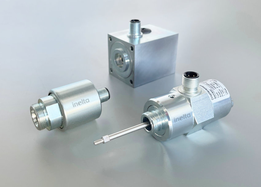 Displacement sensor for hydraulics: Replaceable under full pressure