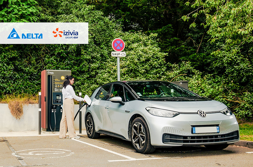 Delta and IZIVIA Join Forces to Strengthen France's EV Charging Infrastructure