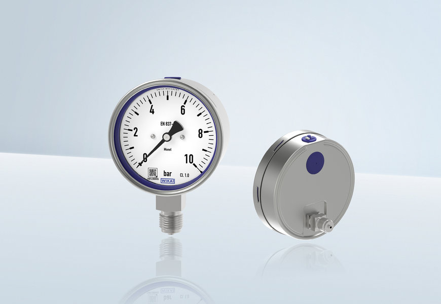 Stainless steel pressure gauges and thermometers from WIKA get a visual and functional facelift