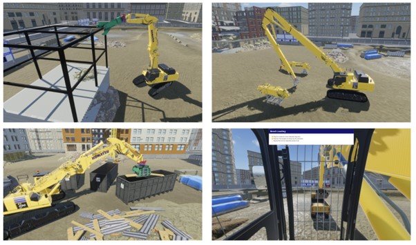 Komatsu Expands Simulator Offering to High Reach Demolition Excavators 